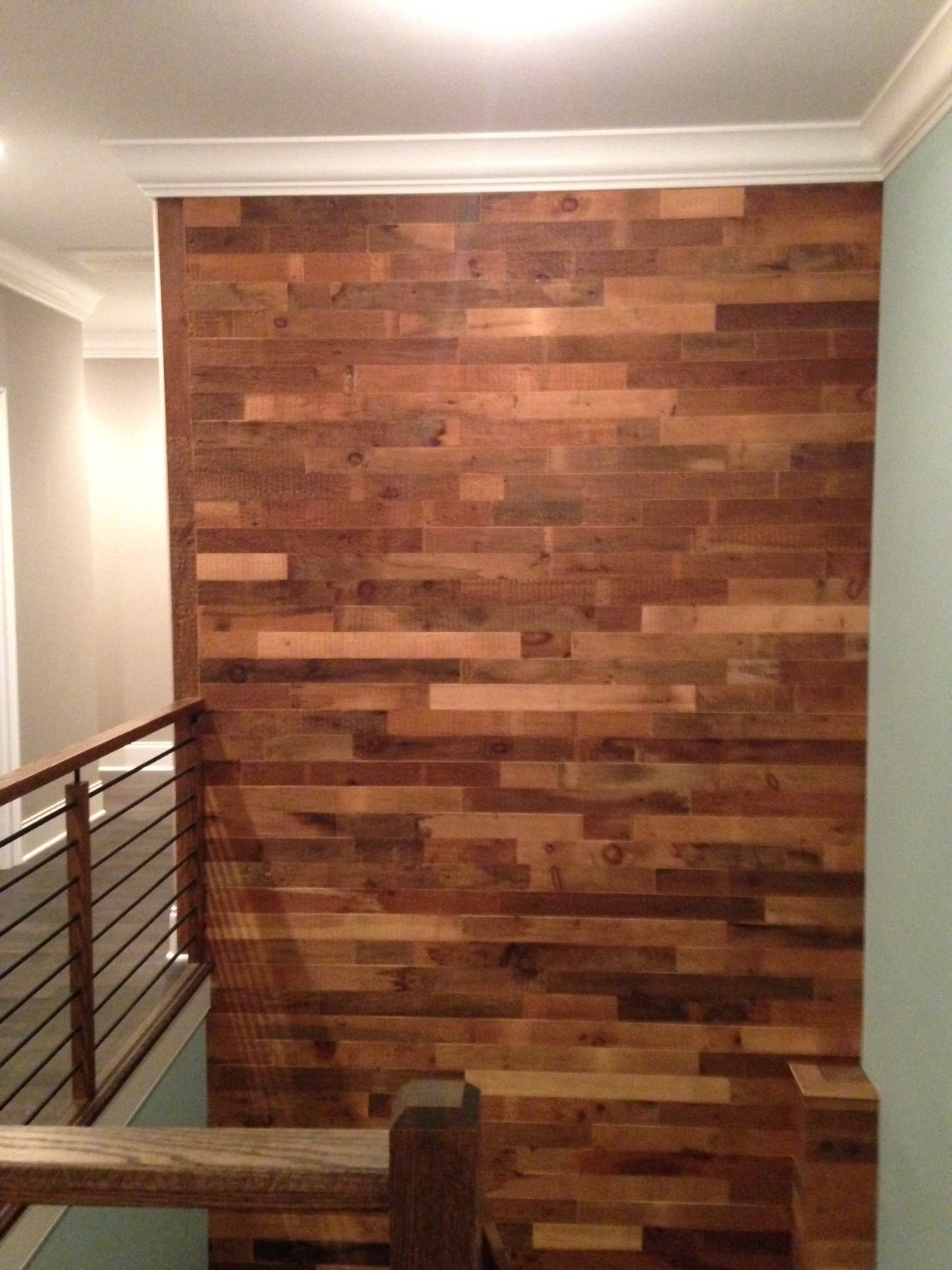 DIY Reclaimed Wood Accent Wall Brown Natural 3.5 Inch Wide ...