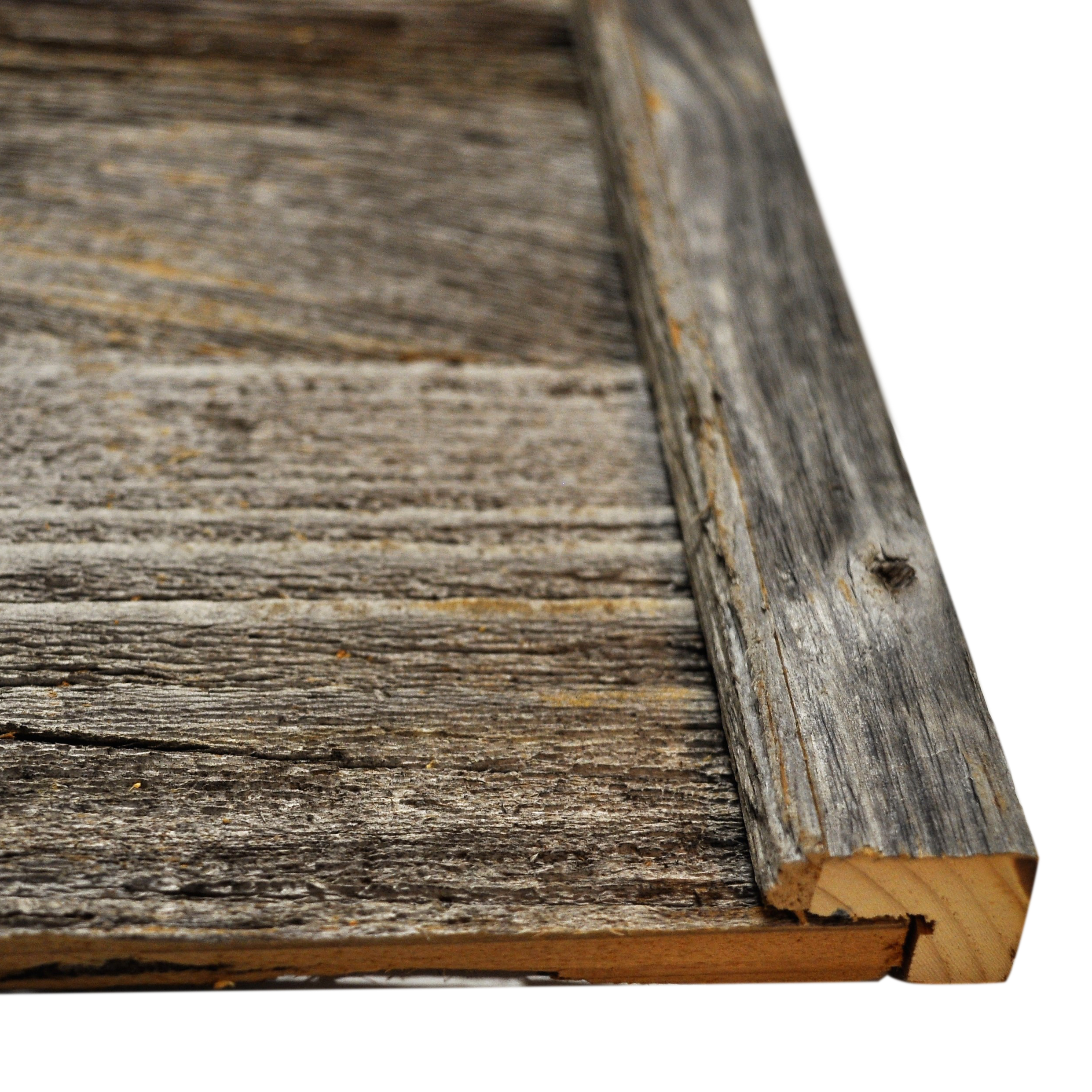 Diy Reclaimed Barn Wood Finish Trim In Brown Or Grey To Cover Cut Edges On A Flat Wall East Coast Rustic