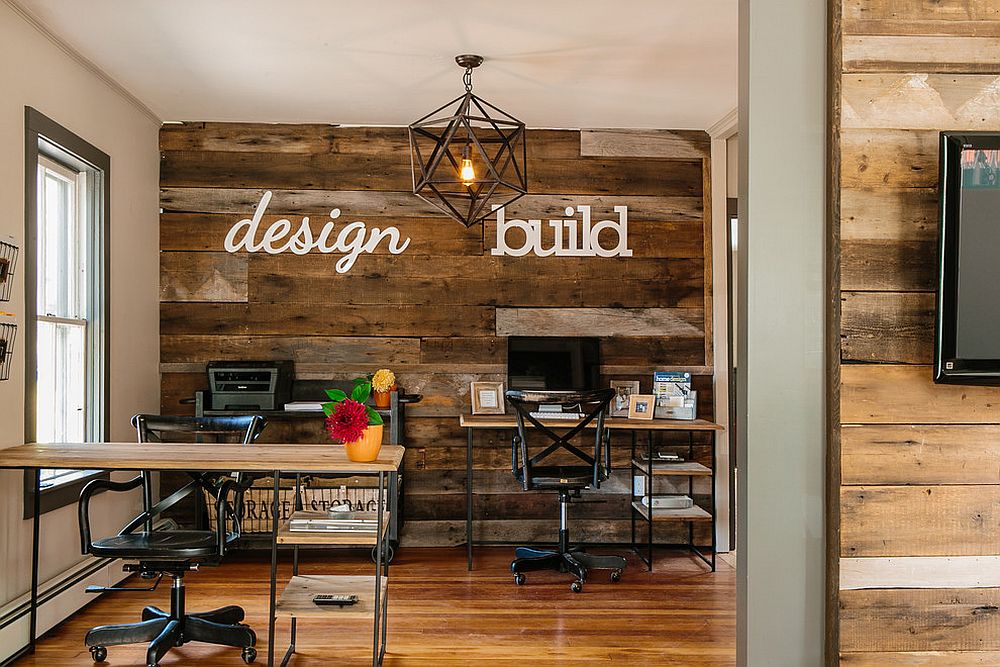 Grey accent wall
