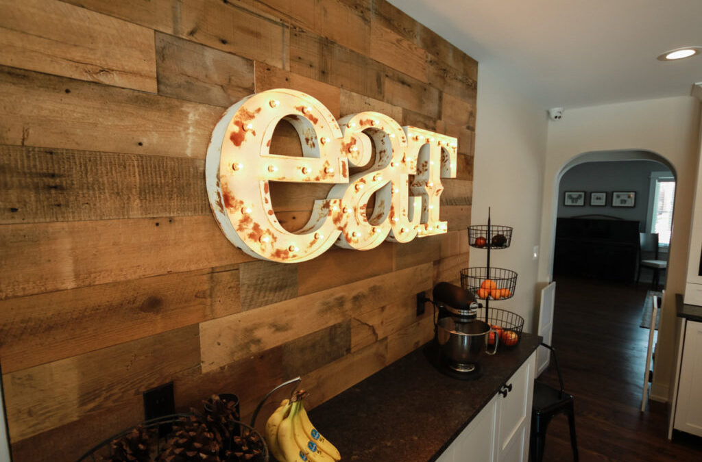 Living room accent wall
