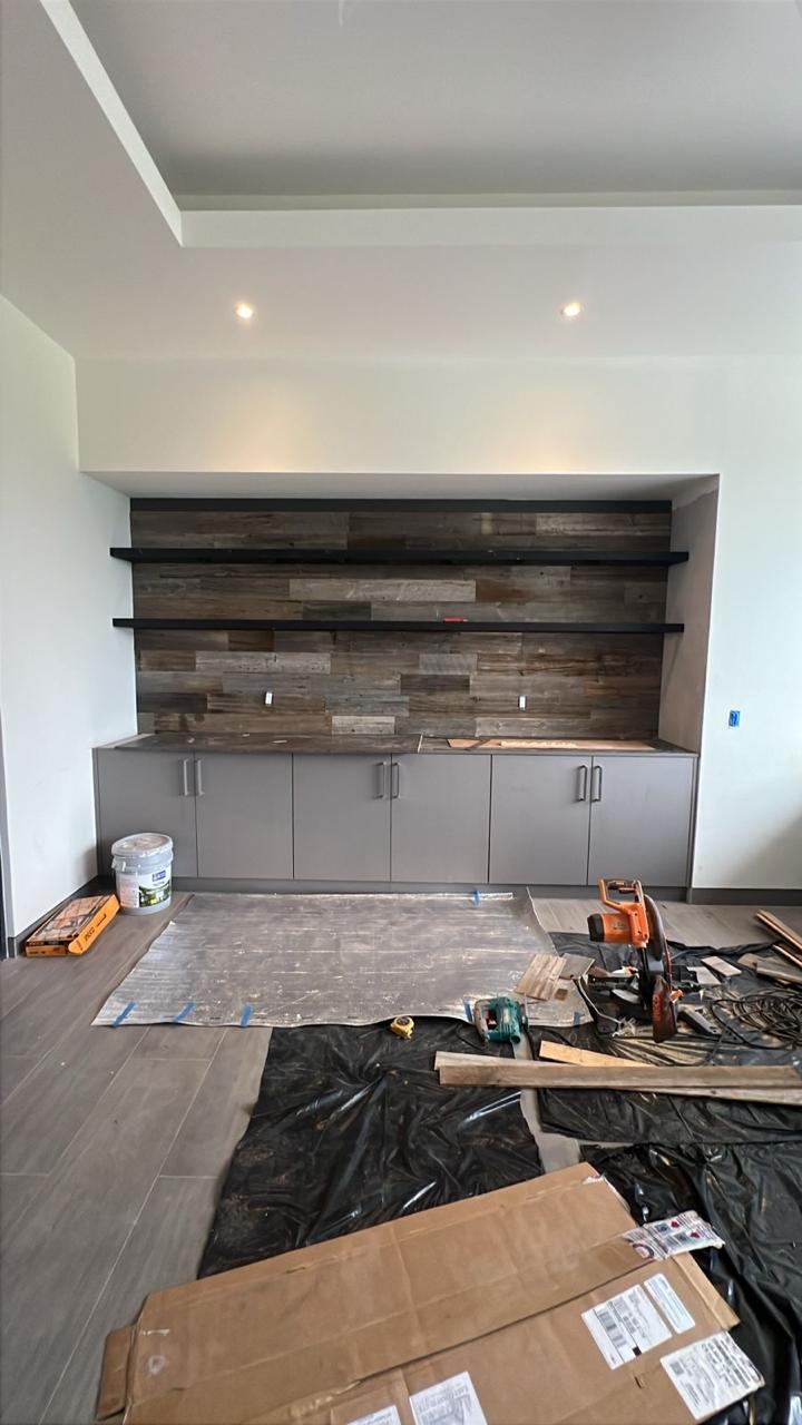 Wood wall