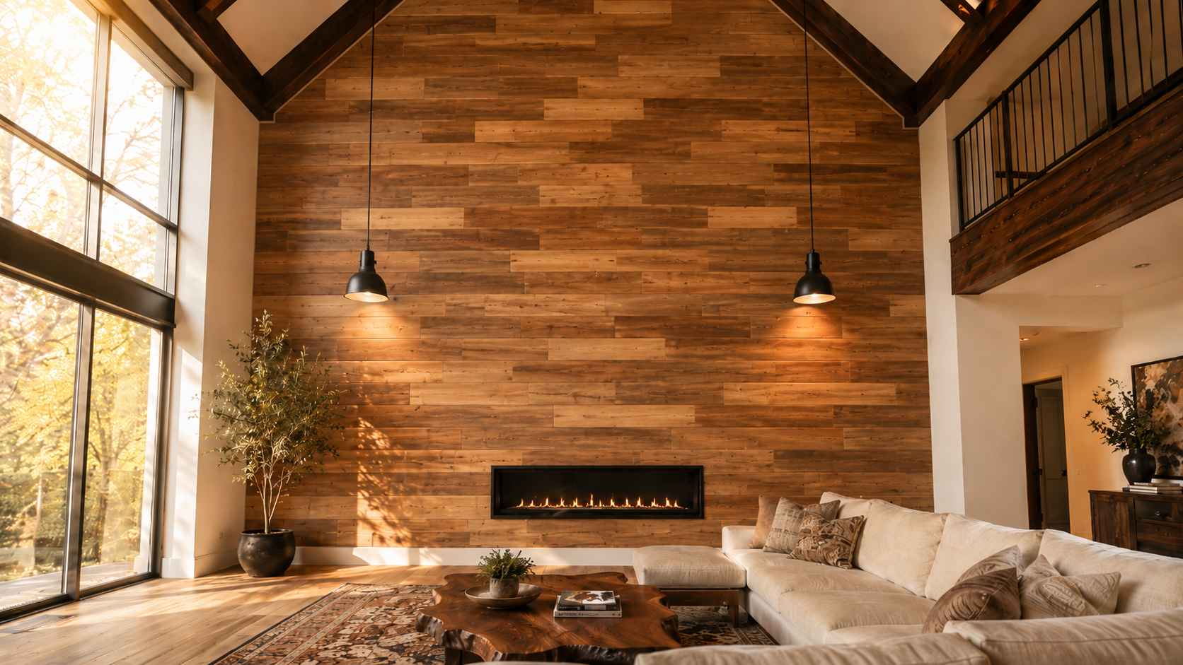 Vaulted Great Room: Two-story dramatic scale