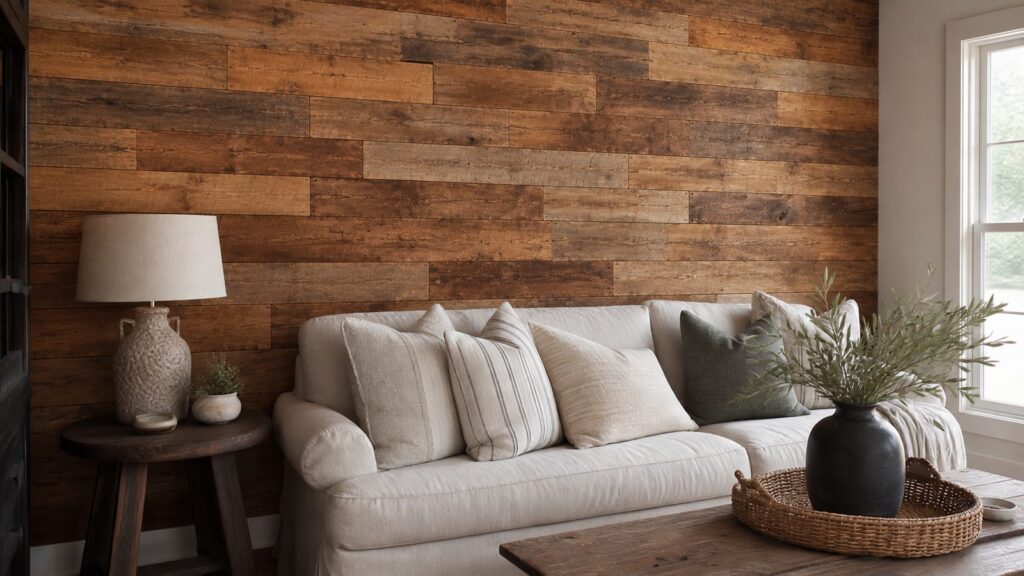 Rustic wood wall ideas